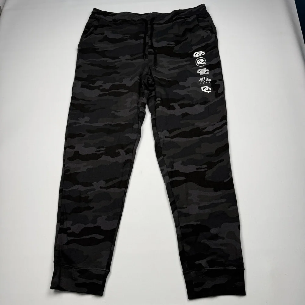 OpTic Chicago Pants Mens 2XL Black Camo ESports Call Of Duty League Joggers